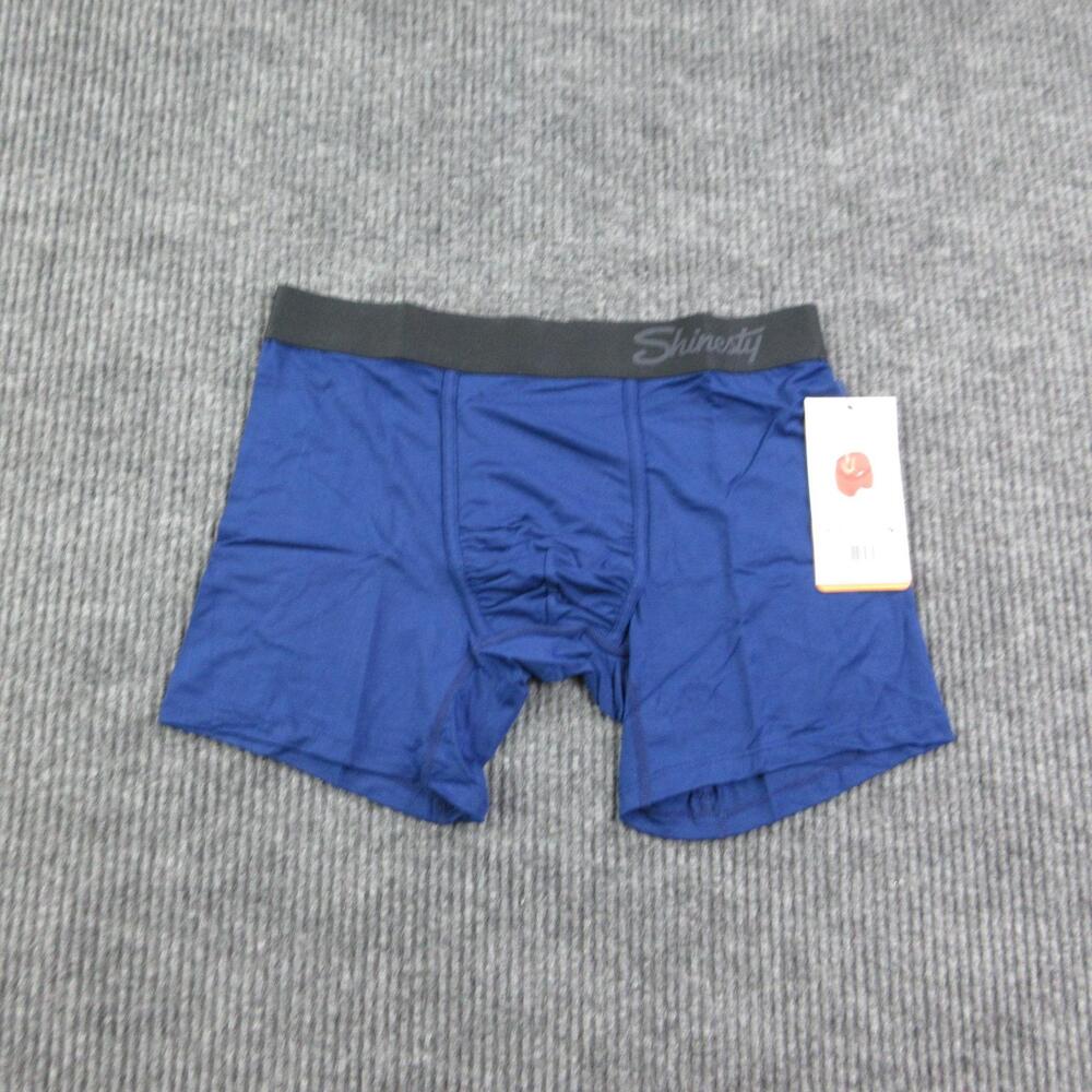 Shinesty Boxer Briefs Mens S Blue Ball Hammock Pouch Modal Spandex Tagless NWT